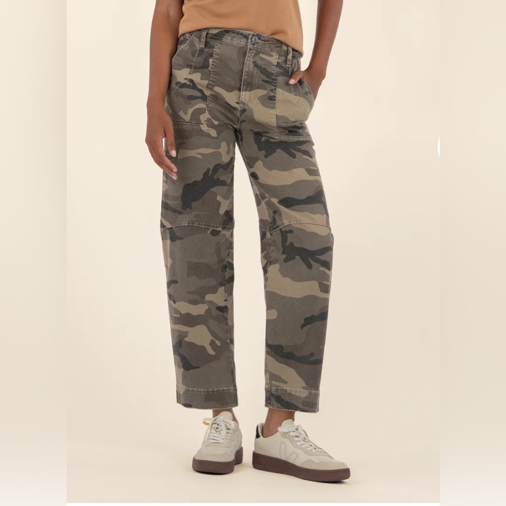 Kut from the Kloth Camouflage Straight Leg Jeans